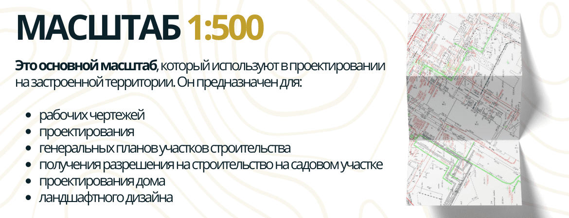 Масштаб топосъемки 1:500 в Серпухове и Серпуховском районе